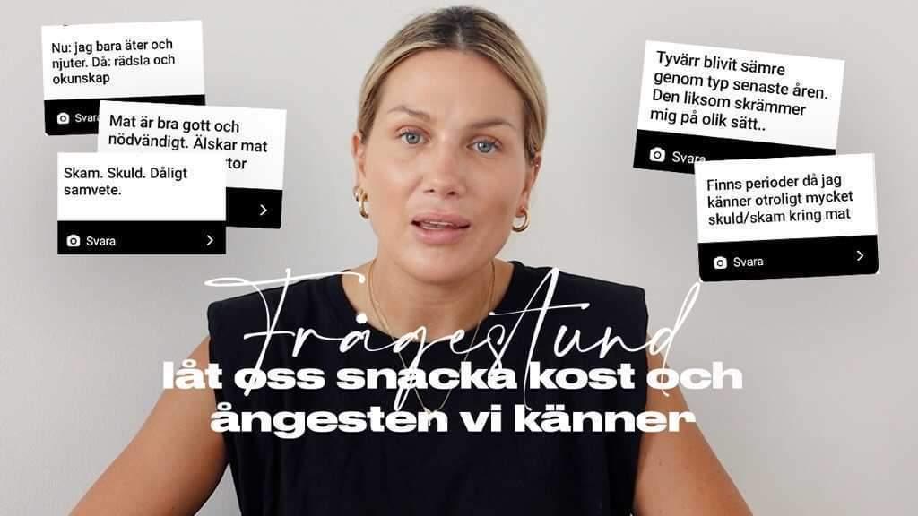 HAR DU ÅNGEST GÄLLANDE DIN KOST?